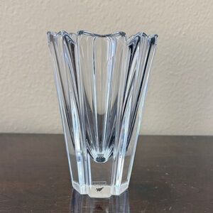 Orrefors Corona Crystal Vase by Lars Hellston